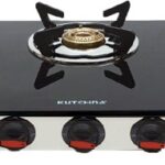 Kutchina Ember 3 Burner Glass Gas Stove